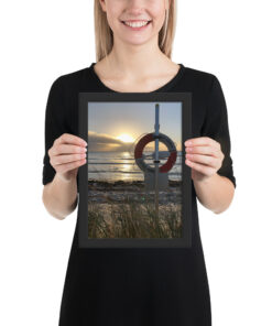 Alternative view of Inramad poster - Stranden och vattnet