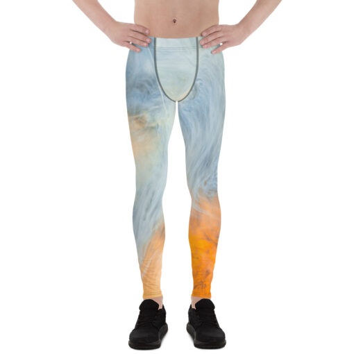 Leggings för män - Blåflammiga