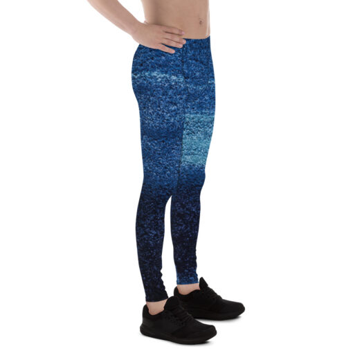 Leggings för män - Blåmönstrade