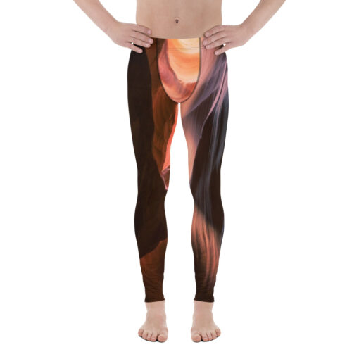 Leggings för män - Svartmönstrade