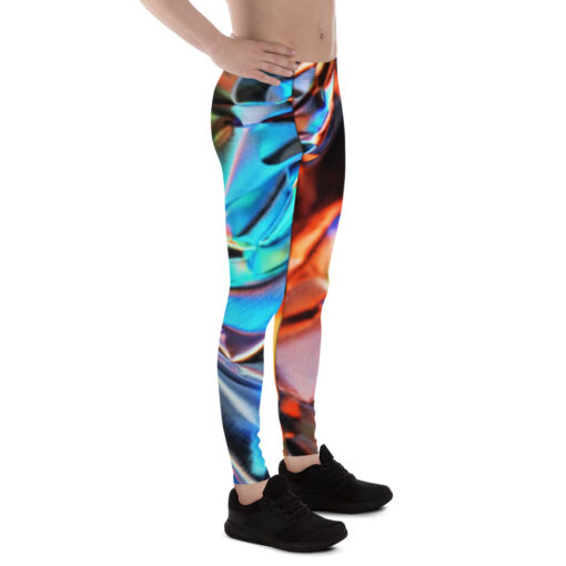 Leggings för män - Blårödmönstrade