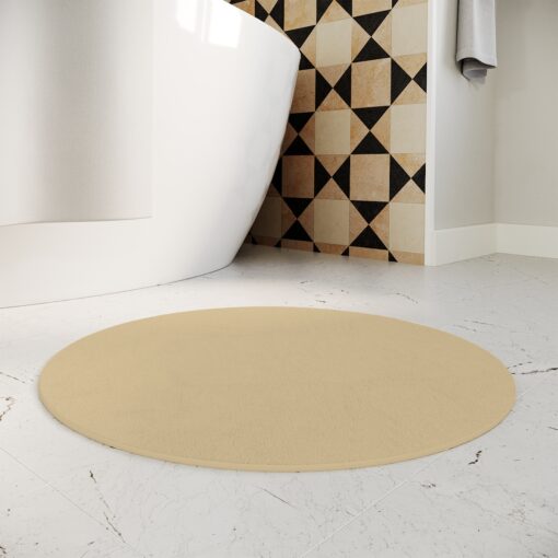 Badmatta i polyester - Beige