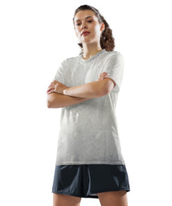 Alternative view of Hållbar unisex tränings-t-shirt – Grå