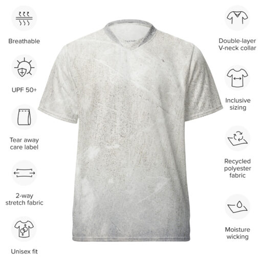 Hållbar unisex tränings-t-shirt – Grå